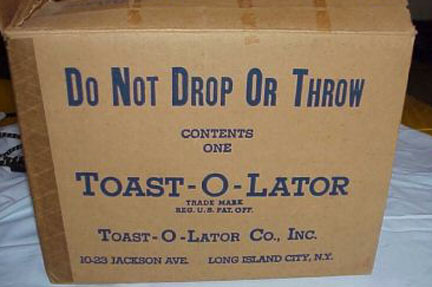 Toast-O-Lator Original Box
