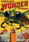 Thrilling Wonder Stories Science Fiction magazine cover - The Three Eternals