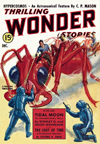 Thrilling Wonder Stories Science Fiction magazine cover - Hypercosmos