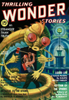 Thrilling Wonder Stories Science Fiction magazine cover - Liquid Life
