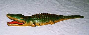 J. Chein Pressed Tin Alligator Toy