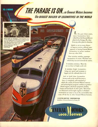 GM Locomotives Ad LIFE Magazine Oct 6, 1941