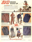 1941 Ad for BVD Sports Clothes
