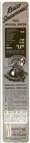Manning-Bowman Smokeless Table Broiler Ad
