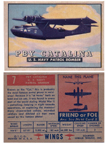 Card 007 of the Wings Friend or Foe series   PBY Catalina Flying Boat   