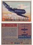  Card 034 of the Wings Friend or Foe series  The Chance-Vought F4U Corsair 