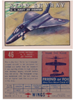  Card 046 of the Wings Friend or Foe series The Douglas F4D Skyray