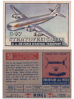  Card 058 of the Wings Friend or Foe series  The Boeing C-97 Stratofreighter  