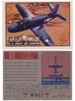  Card 63 of the Wings Friend or Foe series  North American FJ-3 Fury