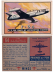  Card 064 of the Wings Friend or Foe series  The Lockheed F-94 Starfire 