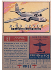  Card 067 of the Wings Friend or Foe series  The Douglas D8-7-B3 (A20) Havoc 