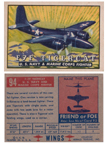  Card 094 of the Wings Friend or Foe series The Grumman F7F Tigercat 
