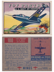  Card 100 of the Wings Friend or Foe series  Grumman F9F Panther