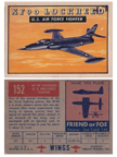  Card 152 of the Wings Friend or Foe series  The Lockheed XF-90